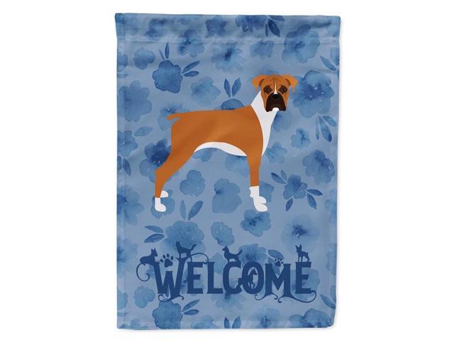 Carolines Treasures CK6065GF 11 x 001 x 15 in Boxer Welcome Flag Garden Size