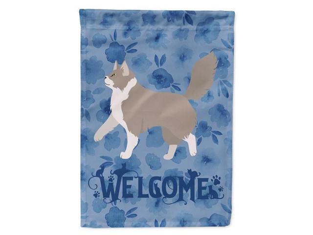 Carolines Treasures CK4827GF 11 x 001 x 15 in Asian Semi Longhaired Cat Welcome Flag Garden Size