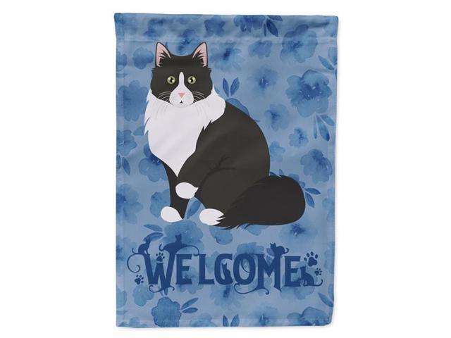 Carolines Treasures CK5060GF 11 x 001 x 15 in Siberian Forest Cat Welcome Flag Garden Size