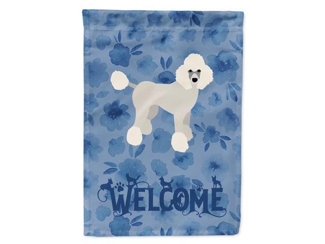 Carolines Treasures CK6095GF 11 x 001 x 15 in Poodle Welcome Flag Garden Size