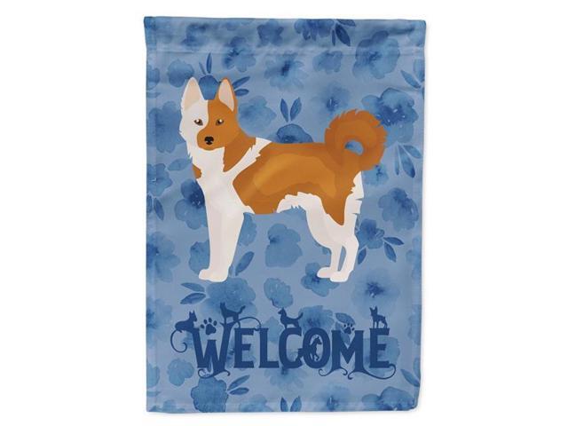 Carolines Treasures CK6025GF 11 x 001 x 15 in Nordic Spitz Welcome Flag Garden Size