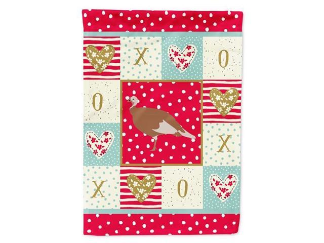 Carolines Treasures CK5411GF 11 x 001 x 15 in Jersey Buff Turkey Hen Love Flag Garden Size