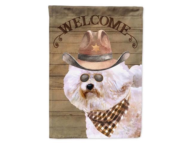 Carolines Treasures CK6286GF 11 x 001 x 15 in Bichon Fris Country Dog Flag Garden Size