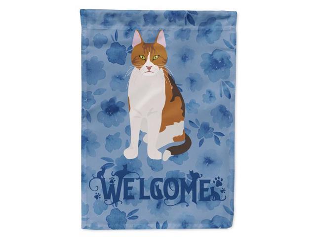 Carolines Treasures CK5006GF 11 x 001 x 15 in Aegean Cat Welcome Flag Garden Size