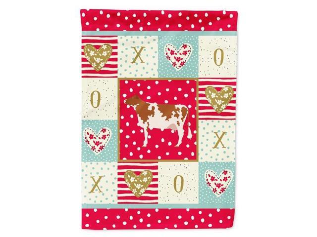 Carolines Treasures CK5254GF 11 x 001 x 15 in Ayrshire Cow Love Flag Garden Size
