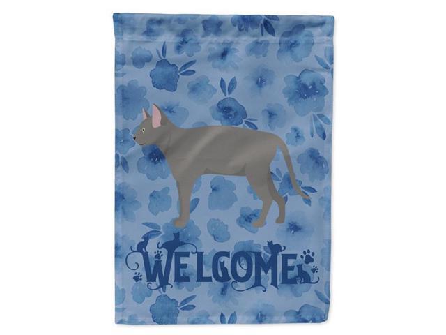 Carolines Treasures CK4962GF 11 x 001 x 15 in Russian Blue No2 Cat Welcome Flag Garden Size