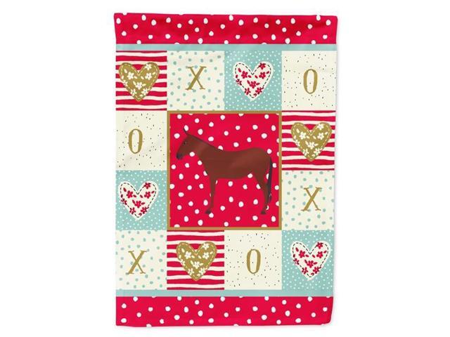 Carolines Treasures CK5277GF 11 x 001 x 15 in Hinny Horse Donkey Love Flag Garden Size
