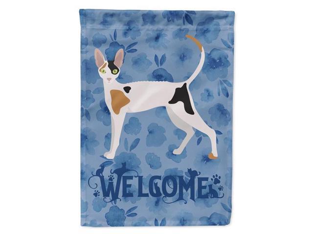 Carolines Treasures CK4864GF 11 x 001 x 15 in Cornish Rex Cat Welcome Flag Garden Size