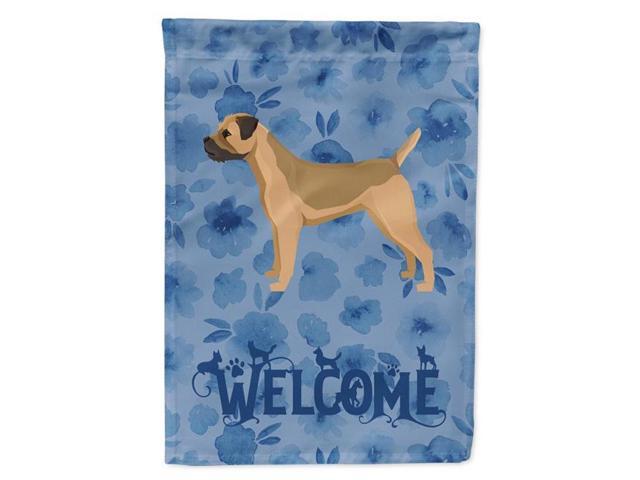 Carolines Treasures CK6227GF 11 x 001 x 15 in Border Terrier Welcome Flag Garden Size
