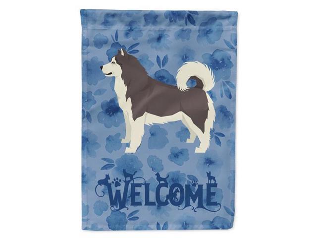 Carolines Treasures CK6217GF 11 x 001 x 15 in Alaskan Malamute Welcome Flag Garden Size