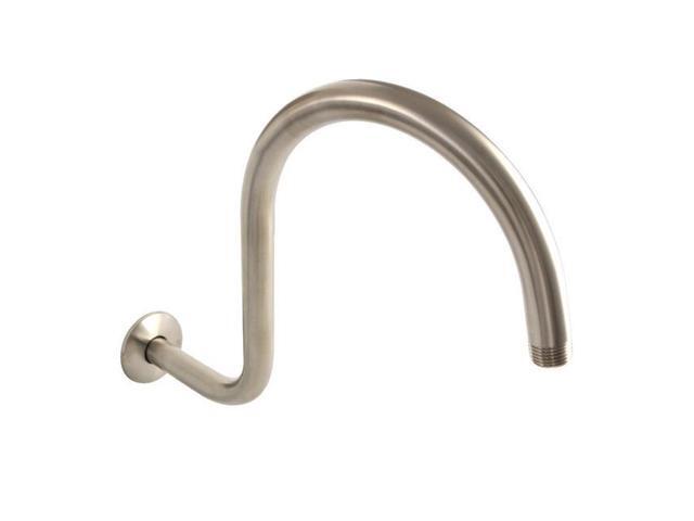 Kingston Brass K114C8 14 in Restoration Shower Arm & Flange Brushed Nickel