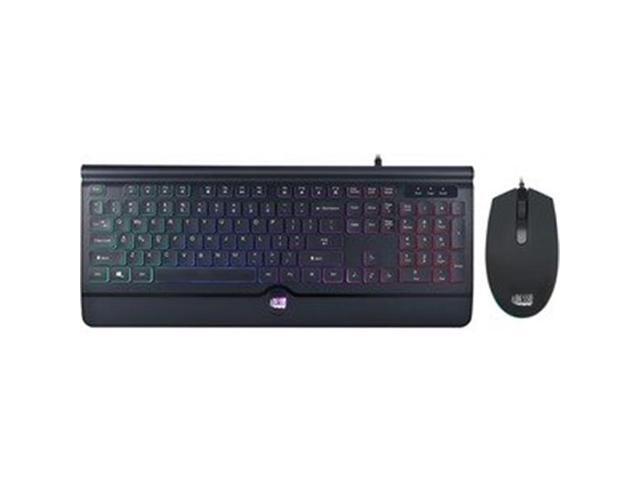ADESSO Illuminated Gaming Keyboard & Illuminated Mouse Combo AKB-137CB Black Keyboard
