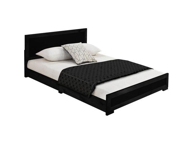 Camden Isle Trent Wooden Platform Bed In Black King