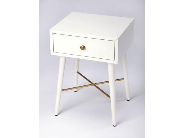 Butler Delridge White & Gold End Table