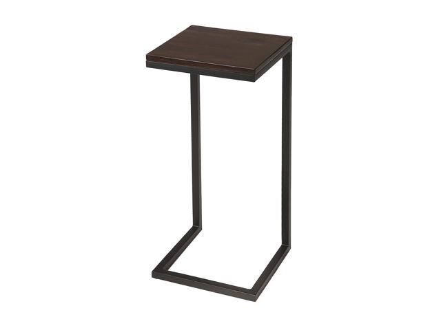 Butler Kilmer Wood & Black Metal Finsih Accent Table