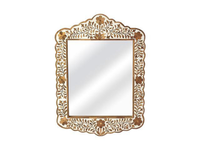 Butler Vivienne Wood & Bone Inlay Wall Mirror