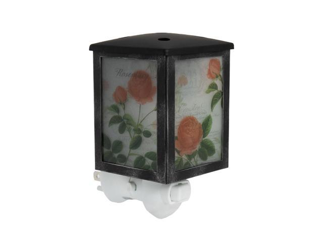 Home Fragrance Rose Blooms Accent Wax Warmer with 15 Watt Light Bulb
