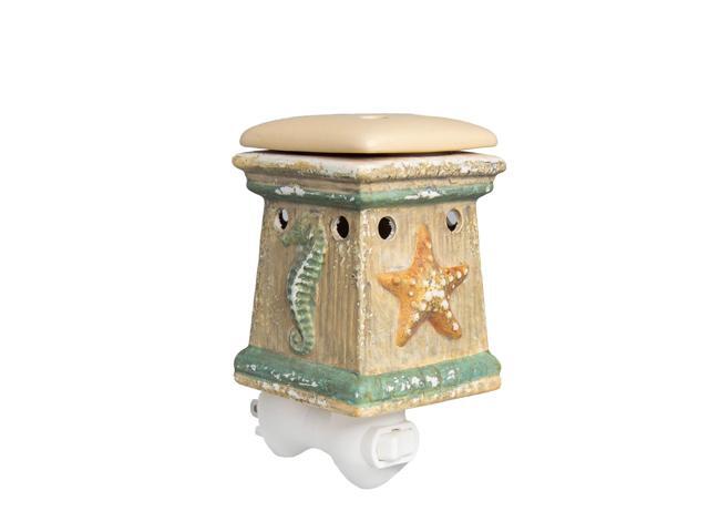 Home Fragrance Coastal By the Sea Plug-in Accent Wax Warmer with 15 Watt Light Bulb