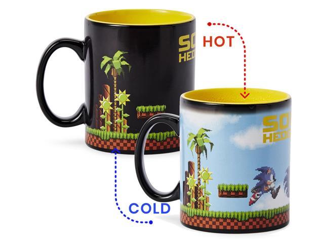 Sonic the Hedgehog Heat Changing 16-Bit Ceramic Coffee Mug Holds 16 Ounces