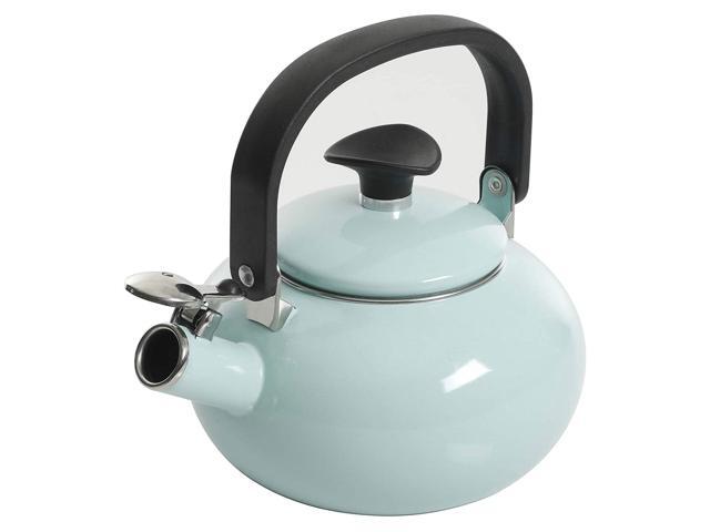 Kenmore 15 Qt Broadway Steel Whistling Stove Top Tea Pot Kettle Glacier Blue