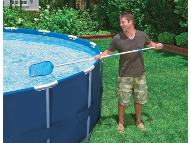 Intex 28002E Maintenance Pool Kit Vacuum Skimmer & Pole (Pool Sold Separately)