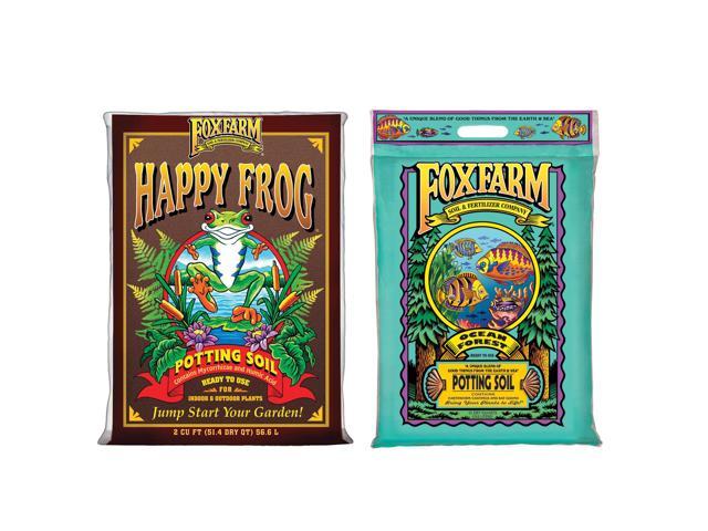 Foxfarm Happy Frog Potting Soil Mix and Ocean Forest Garden Potting Soil Mix