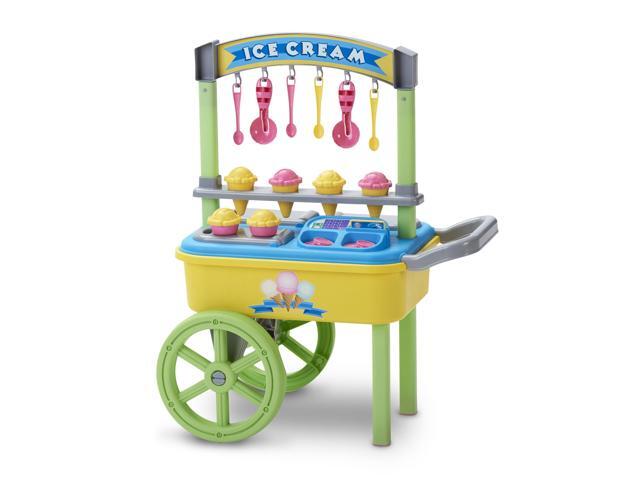 American Plastic Toys Kids My Very Own First Ice Cream Cart Stand Role Play Set