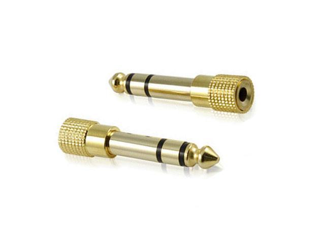 Jack 65 635mm Male Plug to 35mm Female Connector Headphone Amplifier Audio Adapter Microphone AUX 63 35 mm Converter