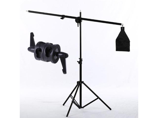 Dual Swiveling Grip Head Clamp Holder For Studio Lamp Boom Arm Reflector