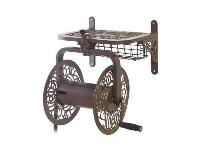 Liberty Garden Decorative Cast Aluminum Navigator Rotating Garden Hose Reel