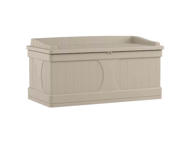 Suncast 99 Gallon Deck Box and Bench with Seating Capacity for 2 DB9500