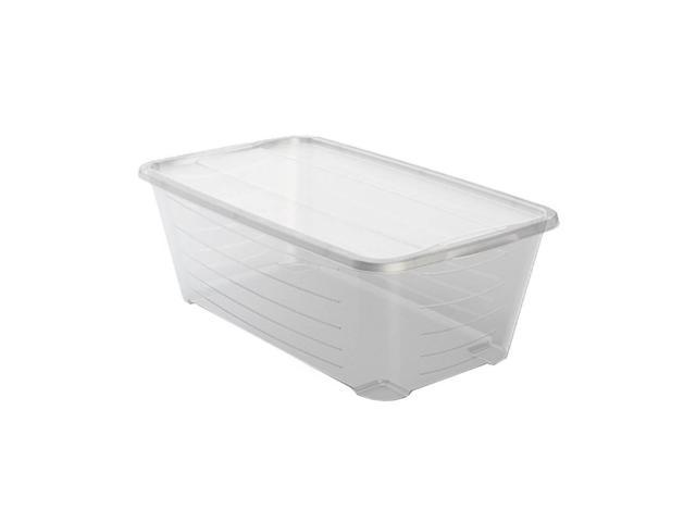 Life Story 6 Quart Stacking Storage Box Bin Clear Container with Lid 36 Pack