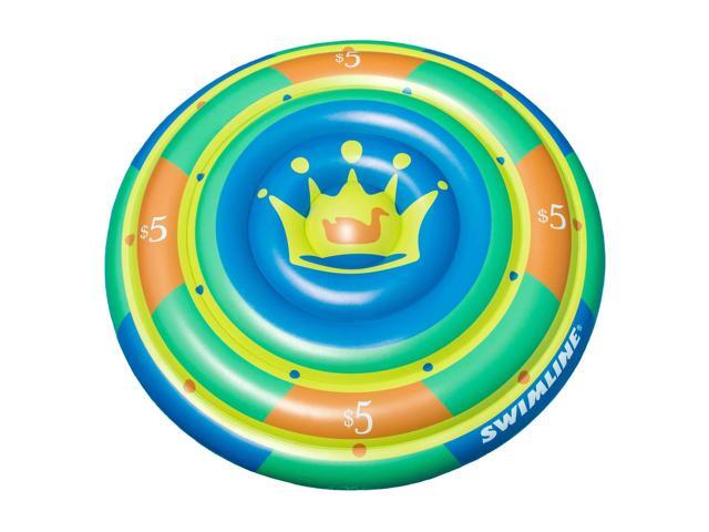 Swimline 60' Highroller Chip Island Round Inflatable 2 Rider Swimming Pool Float