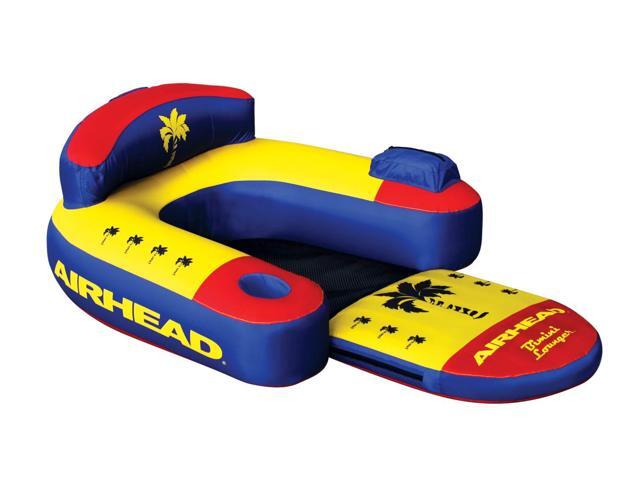 Airhead AHBL-3 Bimini Lounger II Single Person Inflatable Pool Lake Lounge Raft