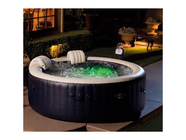 Intex PureSpa 4-Person Inflatable Hot Tub Slip-Resistant Seat & Foam Headrest