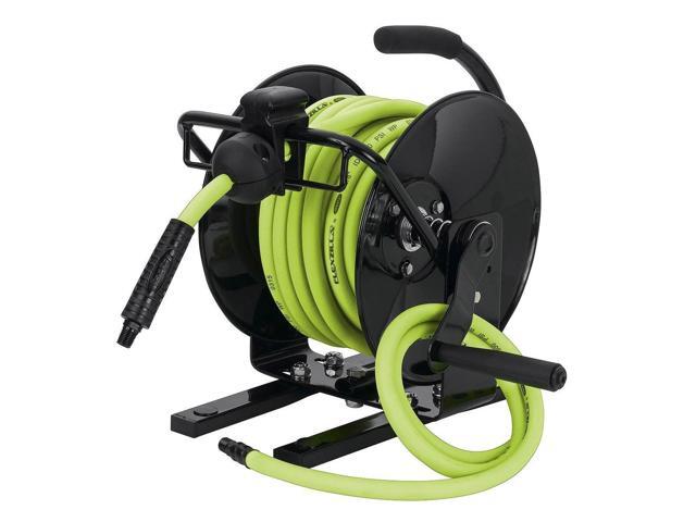 Flexzilla Portable Workforce Open Face Manual Air Hose Reel 3/8 Inch x 50 Feet