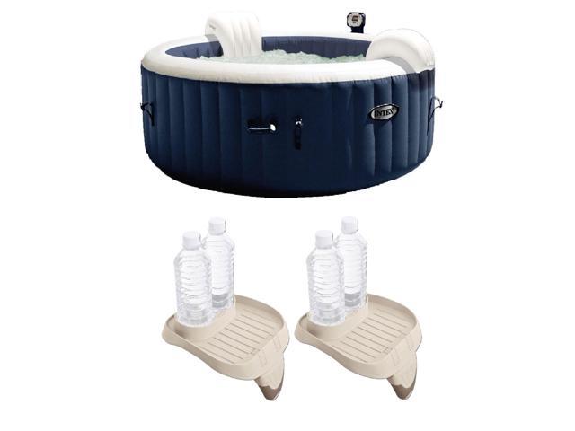Intex PureSpa 4 Person Inflatable Portable Hot Tub with Cup Holder (2 Pack)