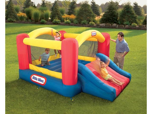 Little Tikes Jump n Slide Outdoors Inflatable Dry Bouncer House 620072X1