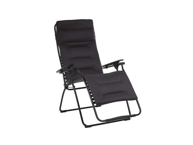 Lafuma Futura XL Air Comfort Series Outdoor Zero Gravity Lounge Chair Black