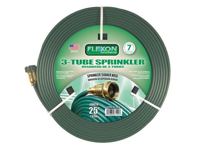 Flexon 25ft Three Tube Sprinkler Garden Hose