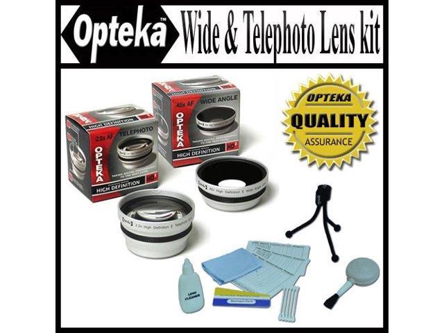 Opteka 045x Wide Angle & 22x Telephoto HD2 Pro Lens Set for 58mm Camera Lenses