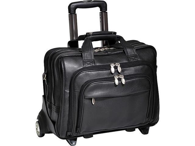 McKlein USA Gold Coast Leather Wheeled 17in Laptop Case