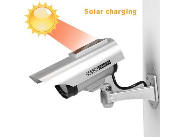 Solar Powered Waterproof Fake Camera Dummy CCTV Security Surveillance Flashing Red LED Light Video Anti-theft Camera YZ-3302