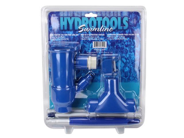 Blue and White Mini Vacuum Tools with Wheels for Kiddie Pools