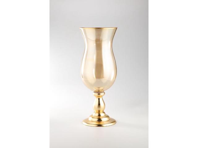 175' Translucent Gold Hurricane Glass Vase