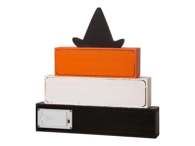 115' Black and White Halloween Lighted Witch/Word Block Decor