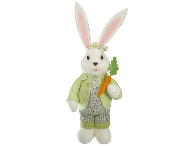 20' White and Green Standing Rabbit Easter Figure