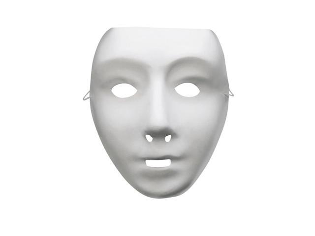 26' White Robot Unisex Adult Halloween Face Mask with Elastic Costume Accessory - One Size