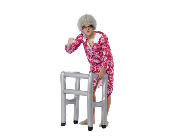 27' Silver Inflatable Zimmer Frame Unisex Adult Halloween Costume Accessory - One Size