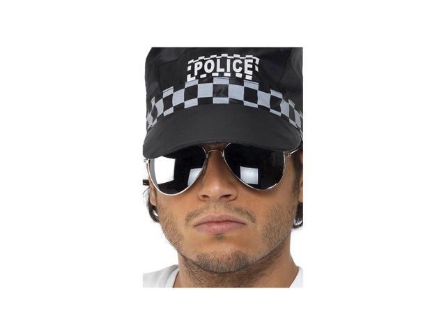 19' Silver Mirror Aviator Unisex Adult Halloween Specs Costume Accessory - One Size